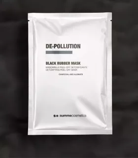 DE·POLLUTION BLACK RUBBER MASK – Detoxifizierende Peel-Off Maske mit Aktivkohle zur Entgiftung der Haut