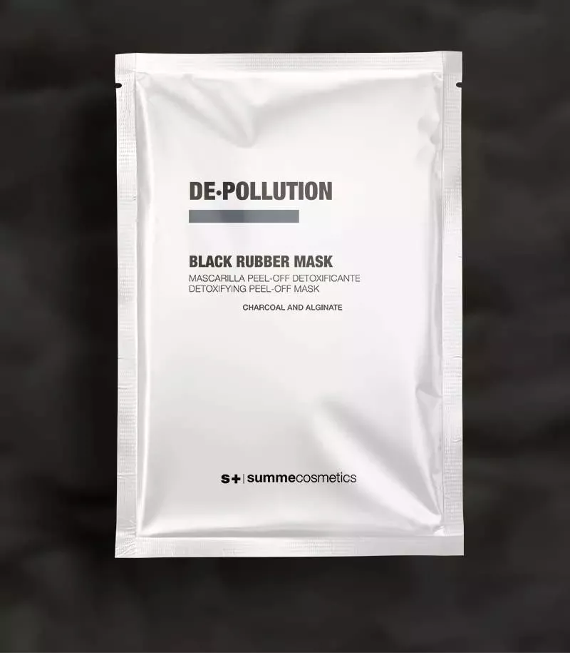 DE·POLLUTION BLACK RUBBER MASK – Detoxifizierende Peel-Off Maske mit Aktivkohle zur Entgiftung der Haut